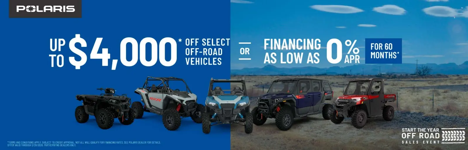 Polaris promotions banner.